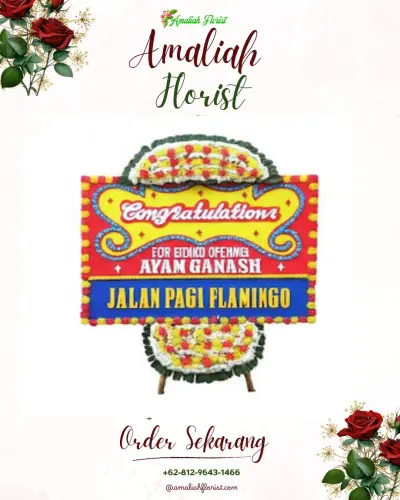 Bunga Papan Congratulation di Tanjung Medar